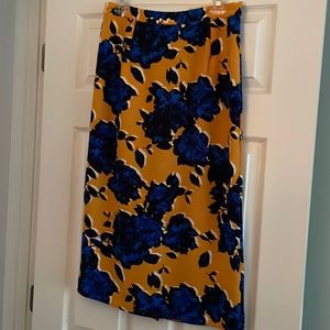 Who What Wear Floral Print Skirt